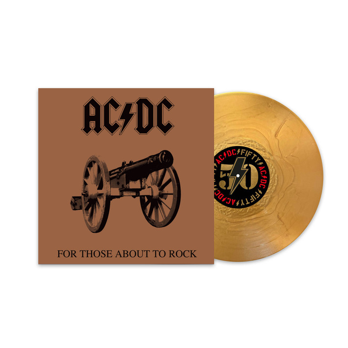 AC/DC 'For Those About To Rock (We Salute You)' (50th Anniversary) LP Gold Vinyl