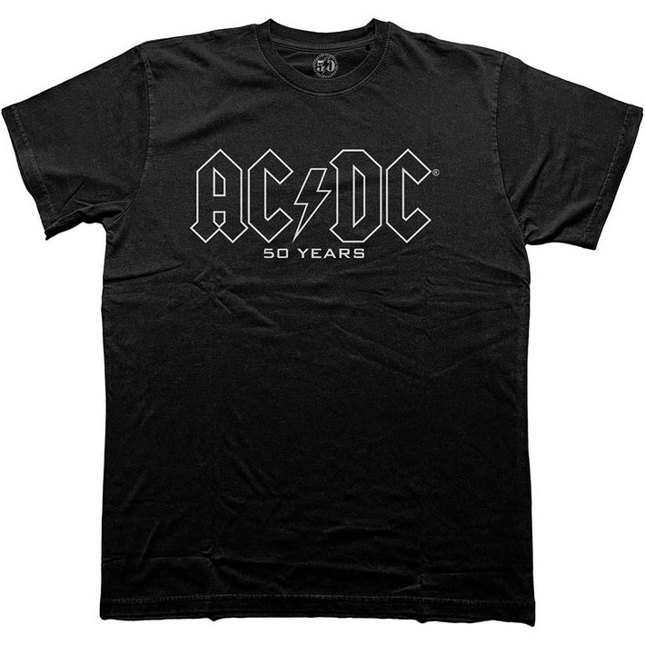 AC/DC 'Logo History' (Black) T-Shirt