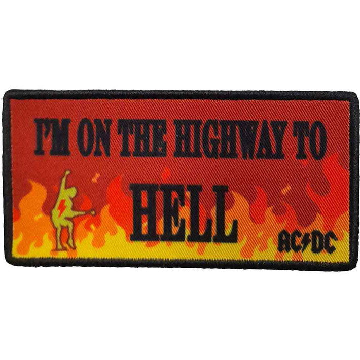 AC/DC 'Highway To Hell Flames' (Iron On) Patch