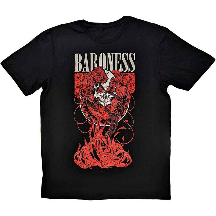 Baroness 'Fleur Skull' (Black) T-Shirt