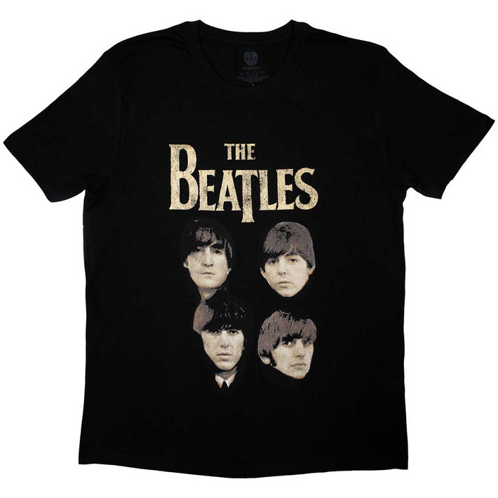 The Beatles '4 Heads' (Black) T-Shirt