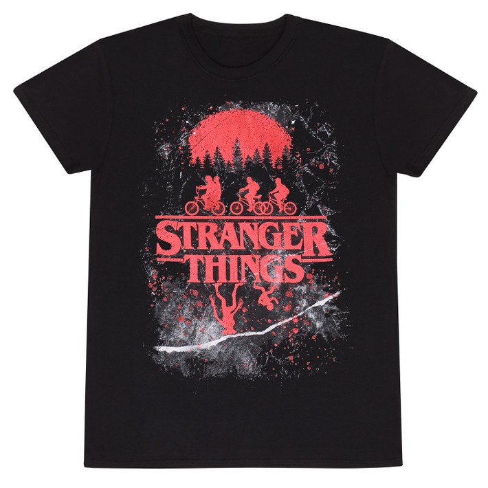 Stranger Things 'Vintage Poster' (Black) T-Shirt