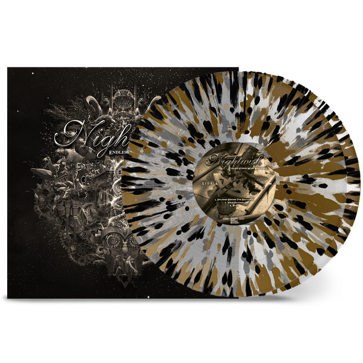 Nightwish 'Endless Forms Most Beautiful' 2LP Clear Gold Black Splatter Vinyl