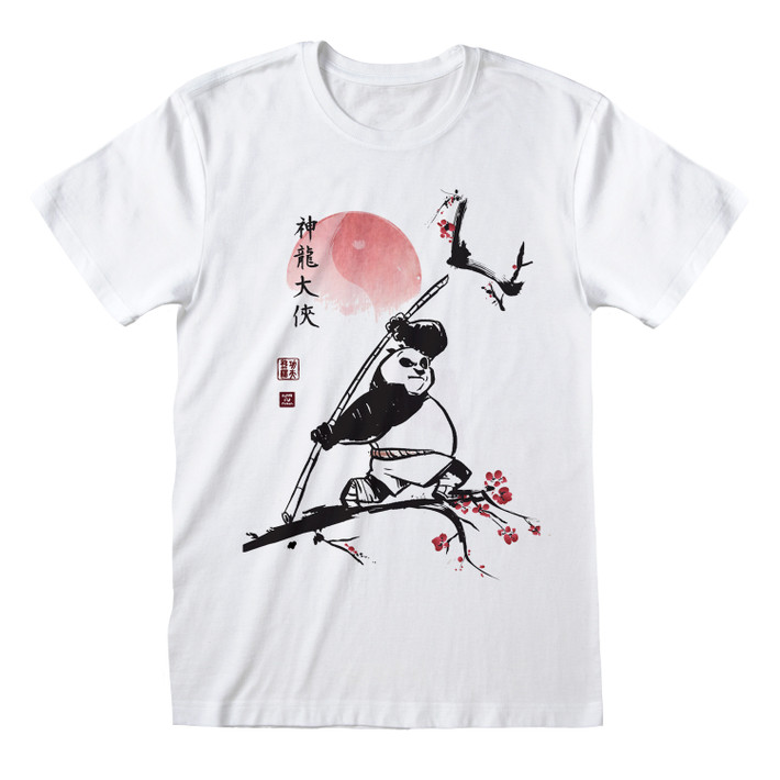 Kung Fu Panda 'Moonlight Rise' (White) T-Shirt