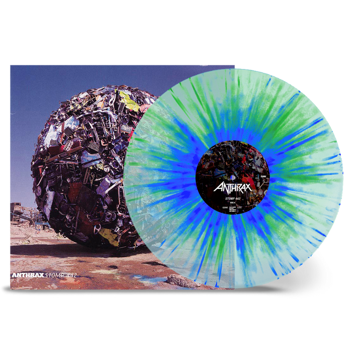 PRE-ORDER - Anthrax 'Stomp 442' LP Clear Blue Green Splatter Vinyl - RELEASE DATE 24th May 2024