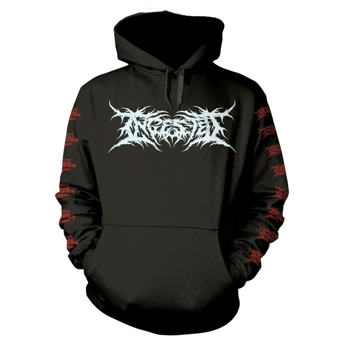 Ingested 'The Tide Of Death And Fractured Dreams' (Black) Pull Over Hoodie