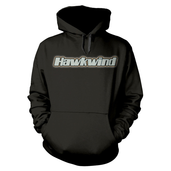 Hawkwind 'Levitation' (Black) Pull Over Hoodie Front