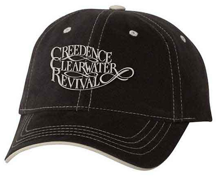 Creedence Clearwater Revival 'Logo' (Black) Baseball Cap Front