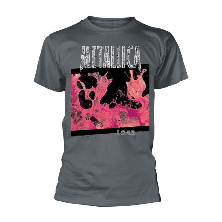 Metallica 'Load Heavy Metal' (Grey) T-Shirt Front