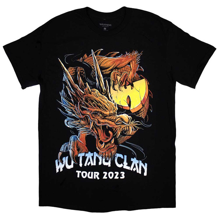 Wu-Tang Clan 'Tour '23 Dragon Back Print' (Black) T-Shirt