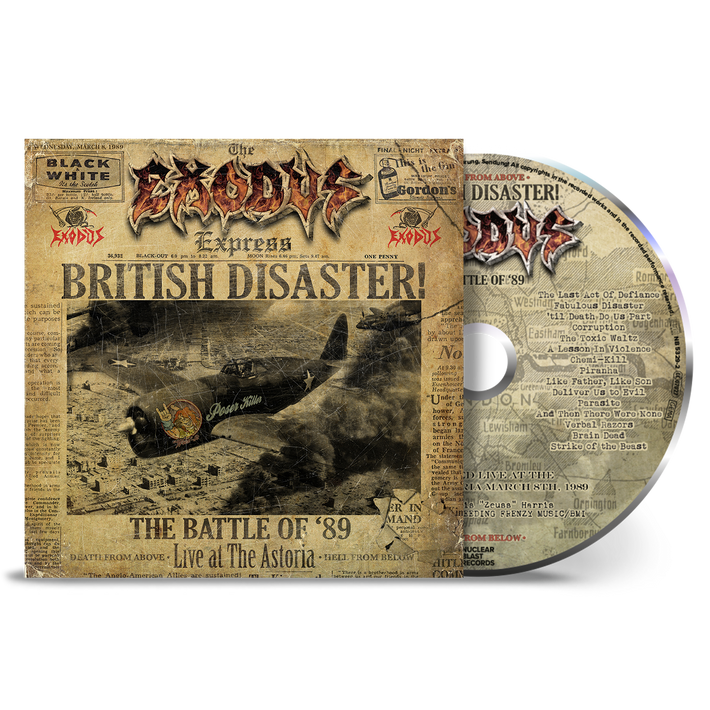 Exodus 'British Disaster: The Battle Of ‘89 (Live At The Astoria)' Jewel Case CD