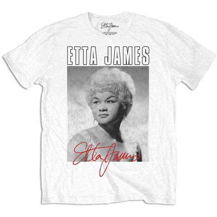 Etta James 'Portratit' (White) T-Shirt