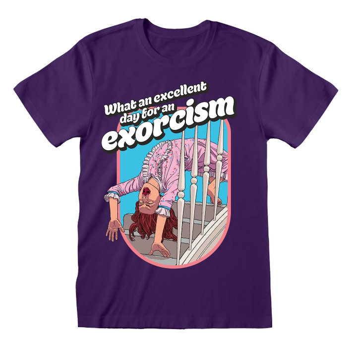 The Exorcist 'Excellent Day For An Exorcism' (Purple) T-Shirt