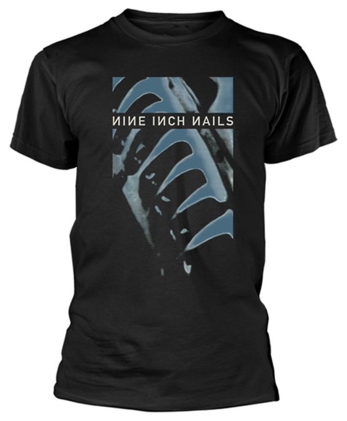 Nine Inch Nails 'Pretty Hate Machine Back Print' (Black) T-Shirt Front Print