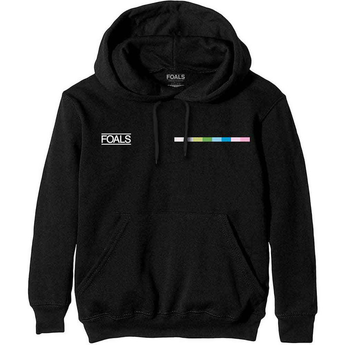 Foals 'Life Is Yours Text' (Black) Pull Over Hoodie Front Print