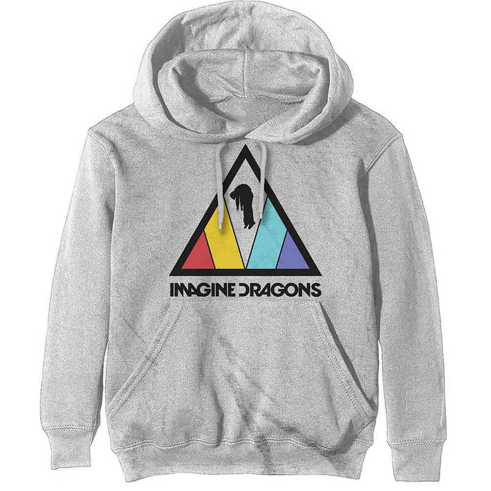 Imagine Dragons 'Triangle Logo' (Off White) Pull Over Hoodie