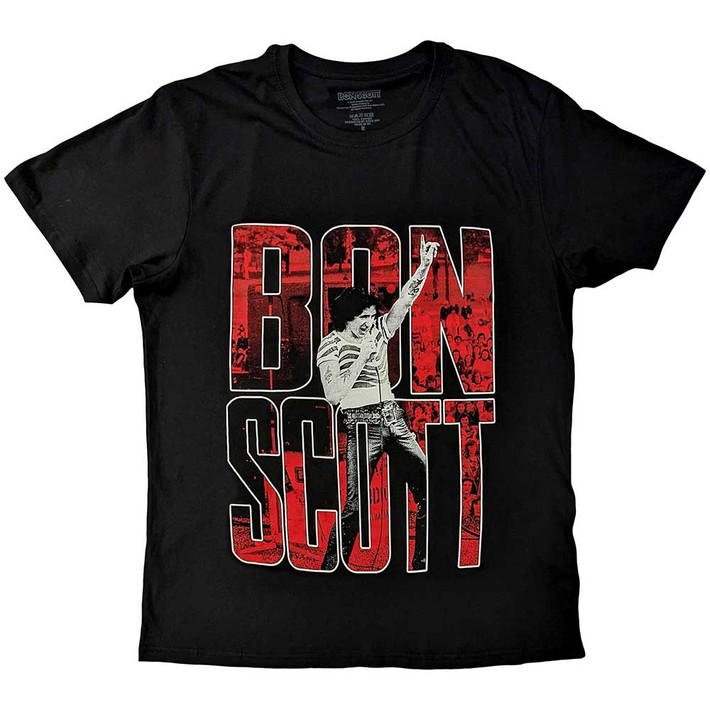 Bon Scott 'Big Type' (Black) T-Shirt