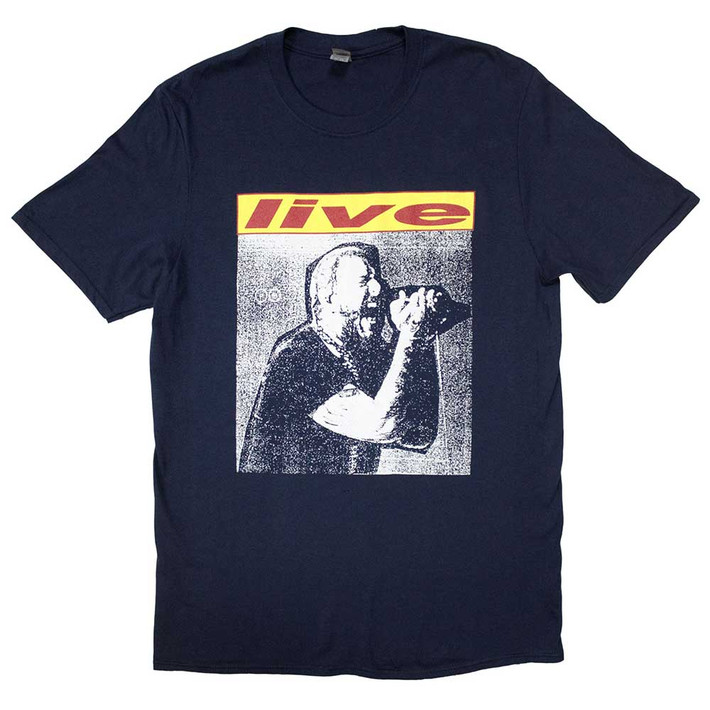 Post Malone 'Live In Concert' (Navy) T-Shirt