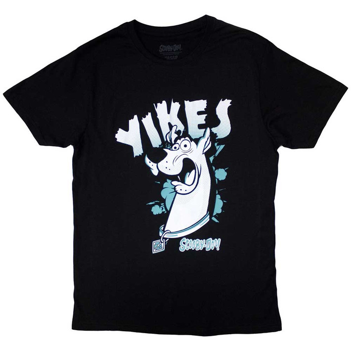 Scooby Doo 'Yikes Scooby Blue' (Black) T-Shirt