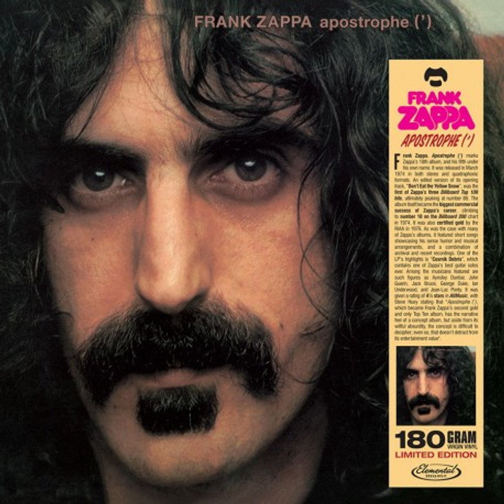 Frank Zappa 'Apostrophe (')' LP 180g Black Vinyl