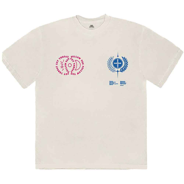 Imagine Dragons 'Lyrics' (Natural) T-Shirt Front Print