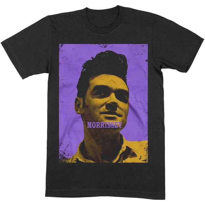 Morrissey 'Purple and Yellow' (Black) T-Shirt