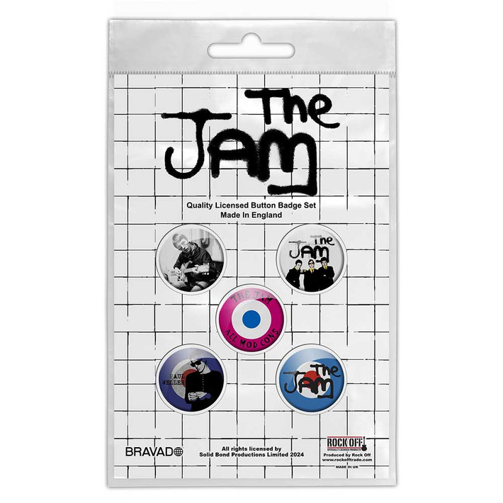 The Jam 'All Mod Cons' Button Badge Pack