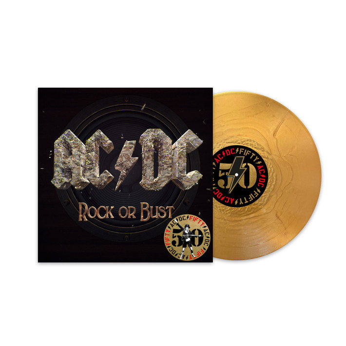 AC/DC 'Rock Or Bust' (50th Anniversary) 2LP Gold Vinyl