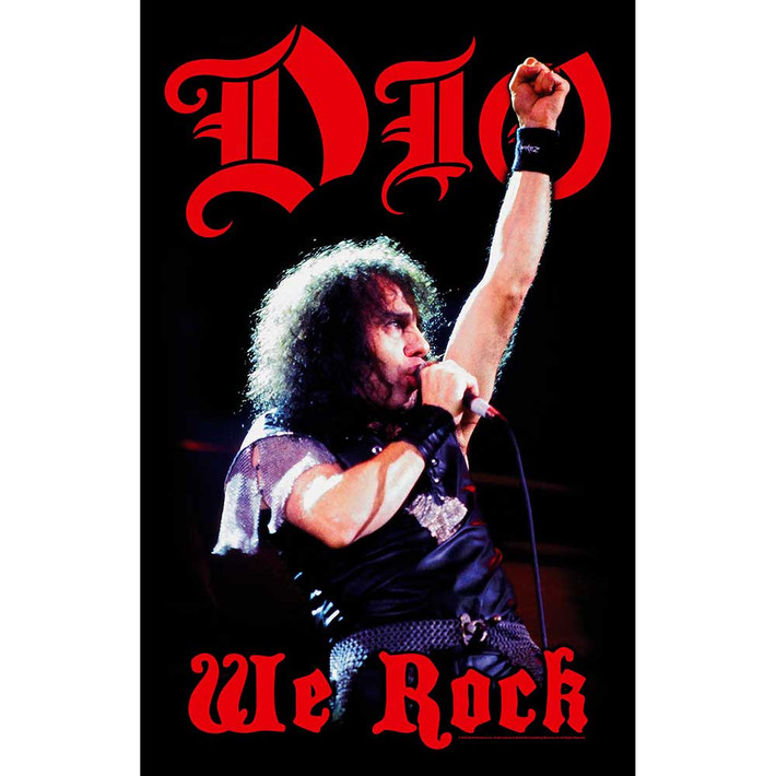 Dio 'We Rock' Textile Poster