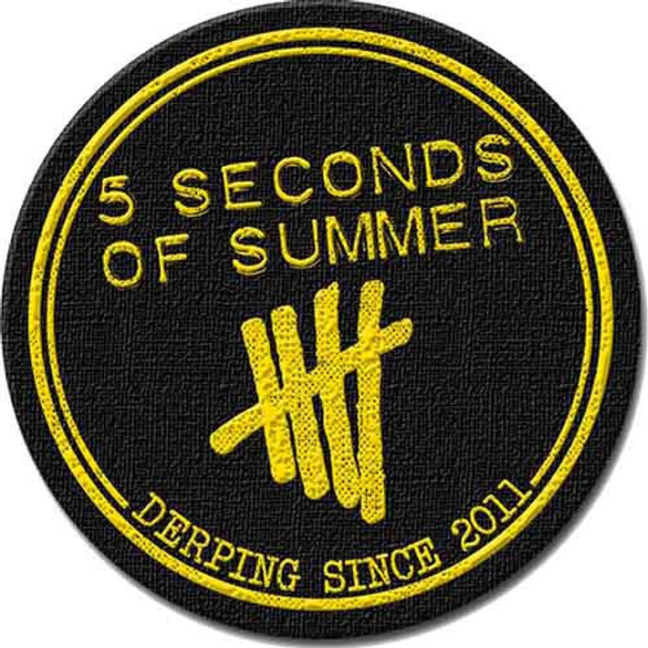 5 Seconds Of Summer 'Derping Stamp' Woven Patch