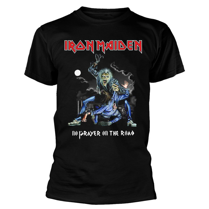 Iron Maiden 'No Prayer On The Road' (Black) T-Shirt