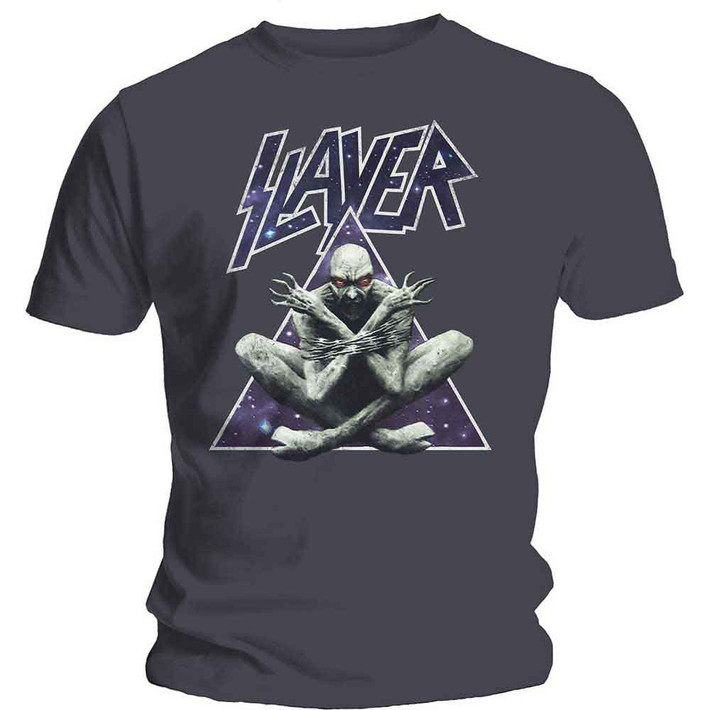 Slayer 'Triangle Demon' (Charcoal) T-Shirt