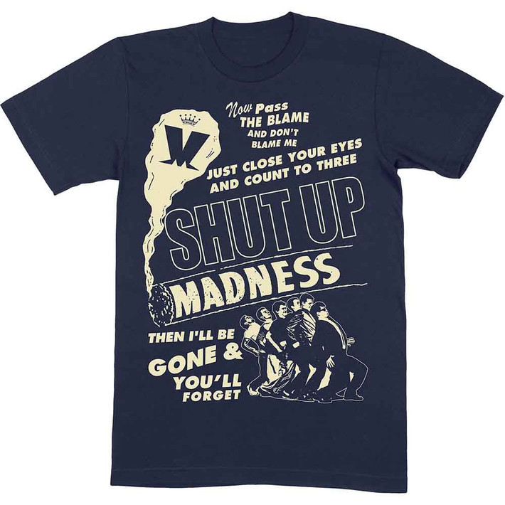 Madness 'Shut Up' (Navy) T-Shirt