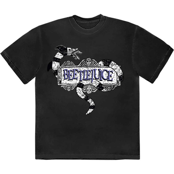 Beetlejuice 'Snake Badge' (Black) T-Shirt