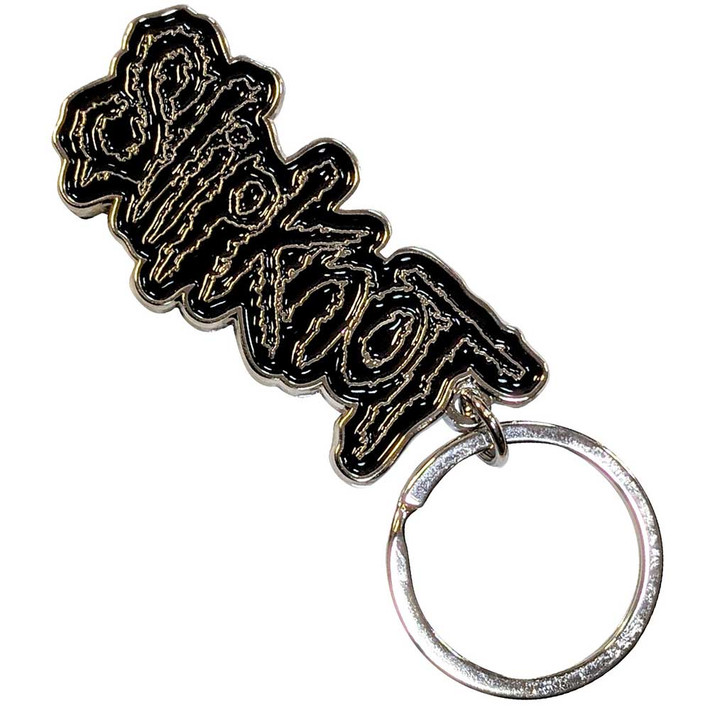 Slipknot 'Black Logo Black Border' Keyring