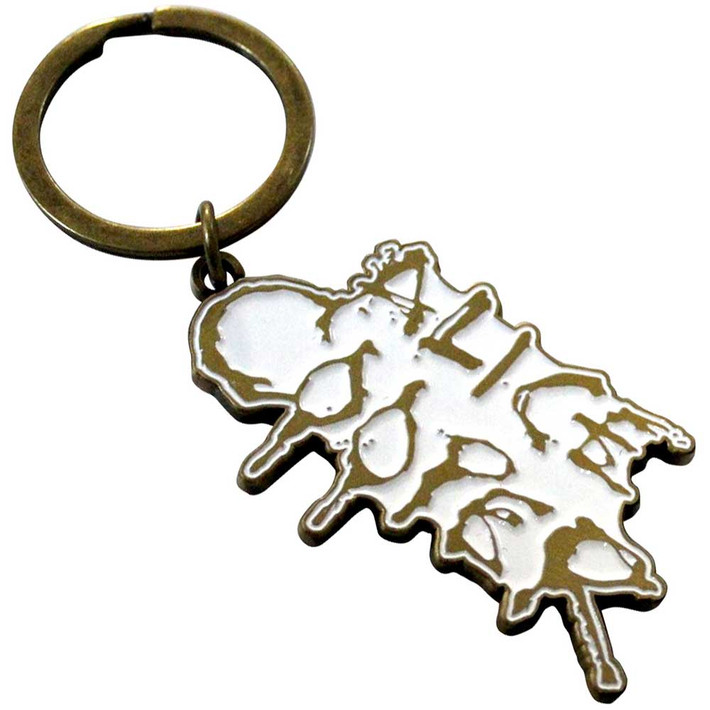 Alice Cooper 'Dripping Logo Gold' Keyring