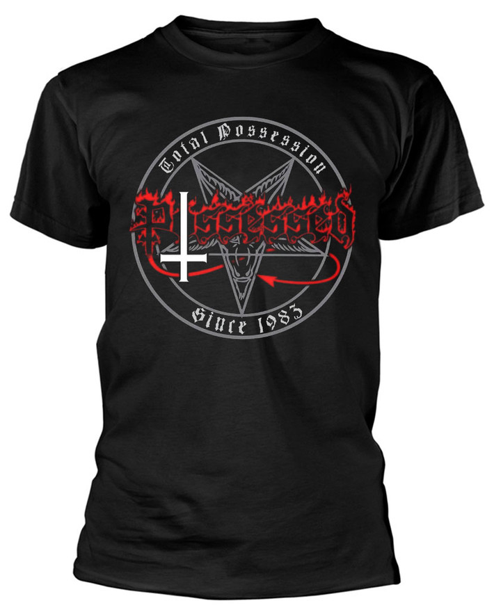 Possessed 'Total Possession' (Black) T-Shirt Front