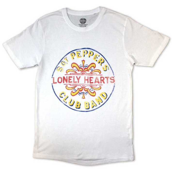 The Beatles 'Painted Pepper' (White) T-Shirt