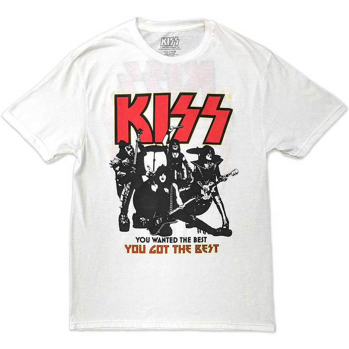 KISS 'End Of The Road You Got The Best' (White) T-Shirt