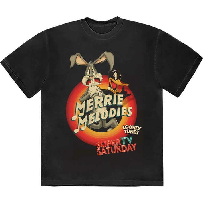 Looney Tunes 'Merrie Melodies' (Black) T-Shirt