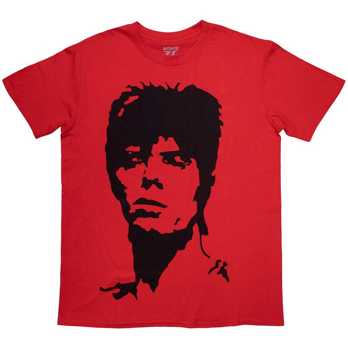 David Bowie '1973 Monochrome' (Red) T-Shirt