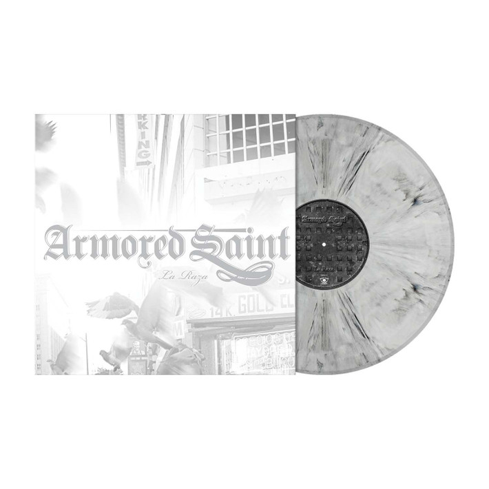 Armored Saint 'La Raza' LP White Black Marbled Vinyl