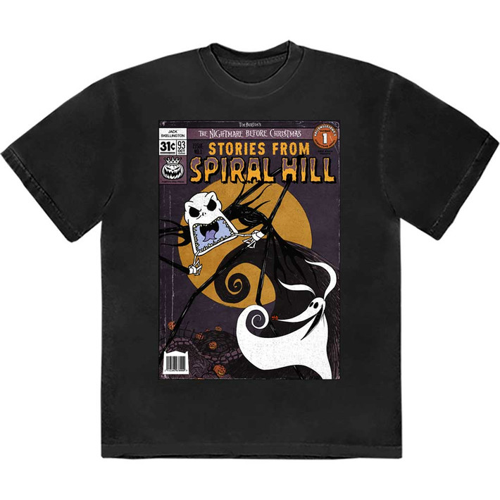 The Nightmare Before Christmas 'Spiral Hill Jack' (Black) T-Shirt
