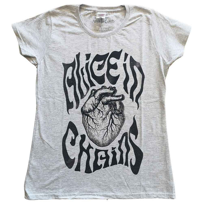 Alice In Chains 'Transplant' (Grey) Womens Fitted T-Shirt