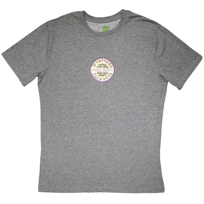 The Beatles 'Mini Sgt Pepper Drum' (Grey) T-Shirt