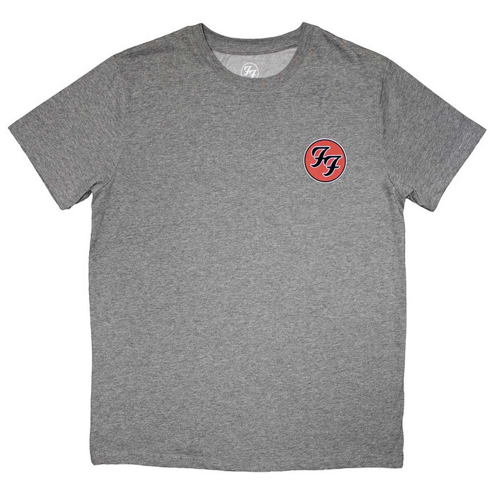 Foo Fighters 'Mini FF Logo' (Grey) T-Shirt