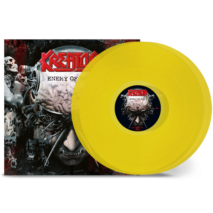 Kreator 'Enemy Of God' (Remastered) 2LP Gatefold Transparent Yellow Vinyl