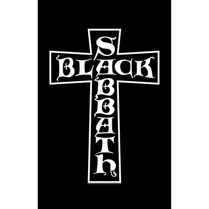 Black Sabbath 'Cross' Textile Poster