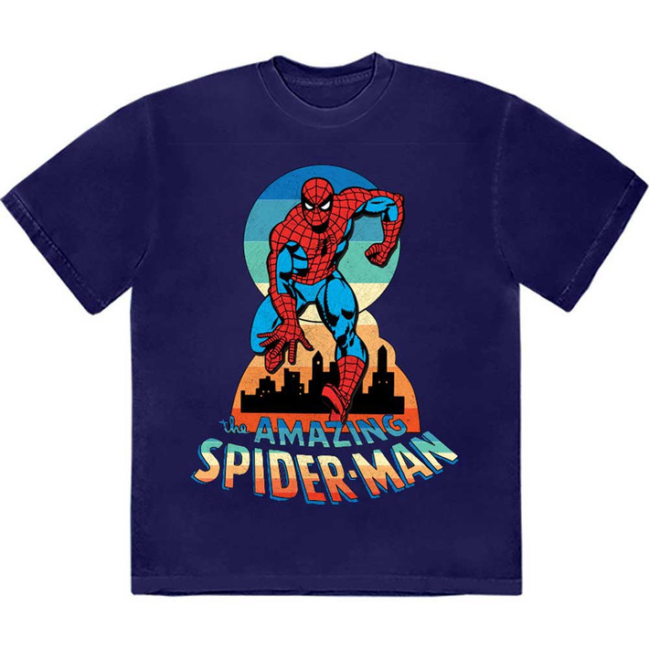 Marvel Spider-Man 'Keyhole' (Navy Blue) T-Shirt
