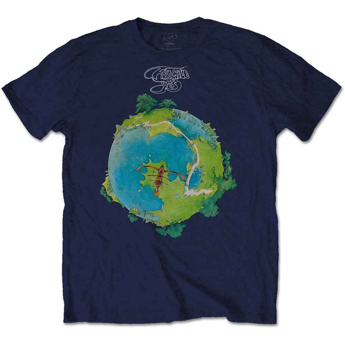 Yes 'Fragile' (Navy Blue) T-Shirt